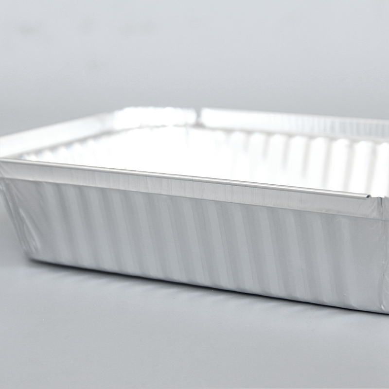 860 ml langwerpige aluminiumfoliecontainer IK217