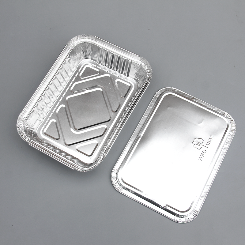 570 ml langwerpige aluminiumfoliecontainer AK195