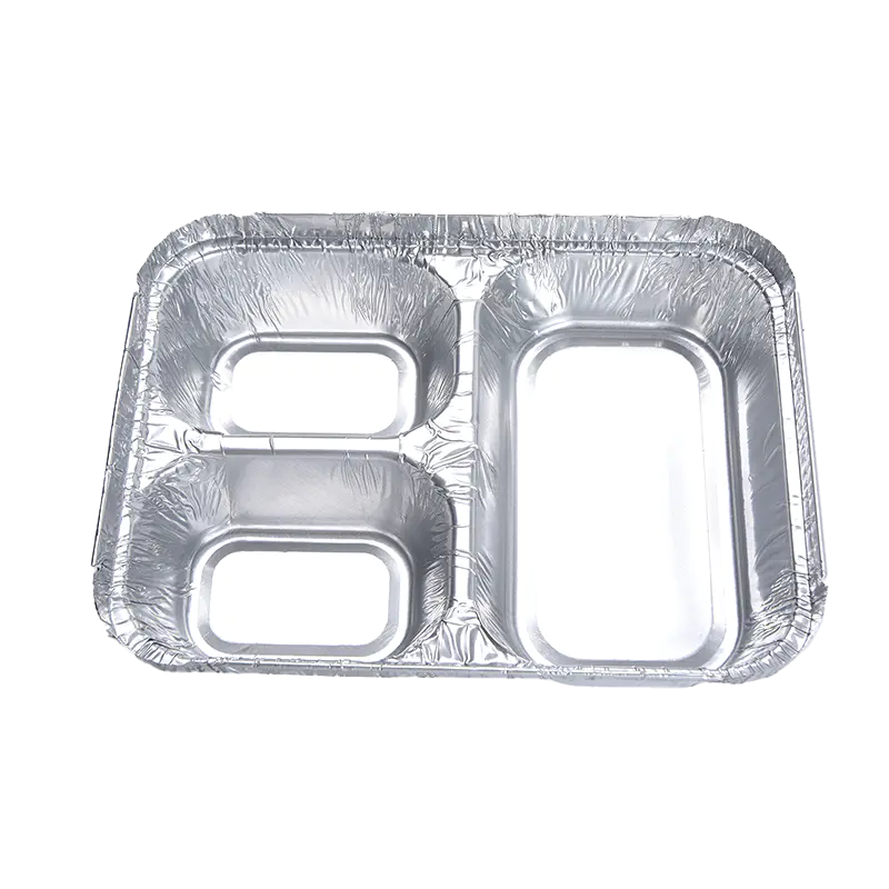 Compartiment aluminiumfoliebakken en aluminiumfoliecontainers Groothandel in ons bedrijf